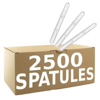 Spatules (pour DA) 105mm translucide - 2500 spatules