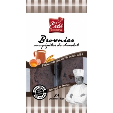BROWNIES CHOCOLAT 80G Biscuiterie ERTE